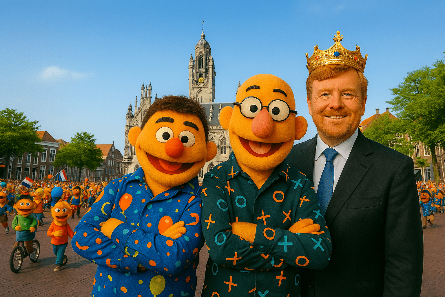 DJ’s Oostboys openen Koningsdag 2025 op de Markt in Middelburg